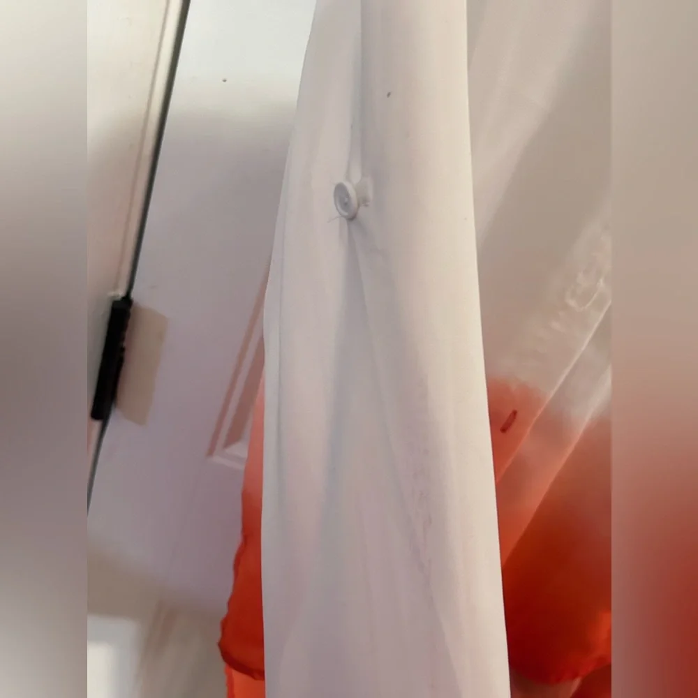 Ombré white and orange Blouse - Picture 4 of 5